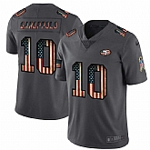 Nike 49ers 10 Jimmy Garoppolo 2019 Salute To Service USA Flag Fashion Limited Jersey Dyin,baseball caps,new era cap wholesale,wholesale hats